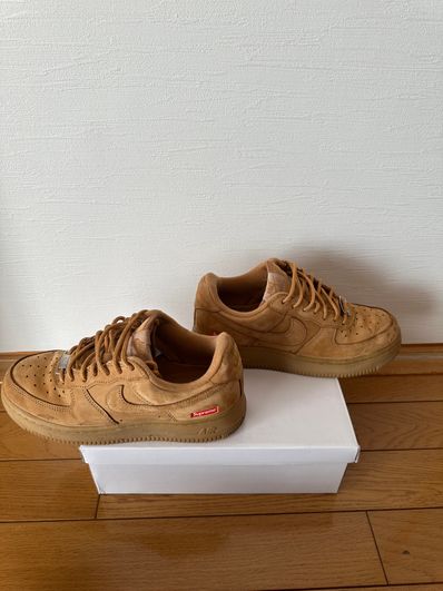 Supreme × Nike Air Force 1 Low "Flax/Wheat"