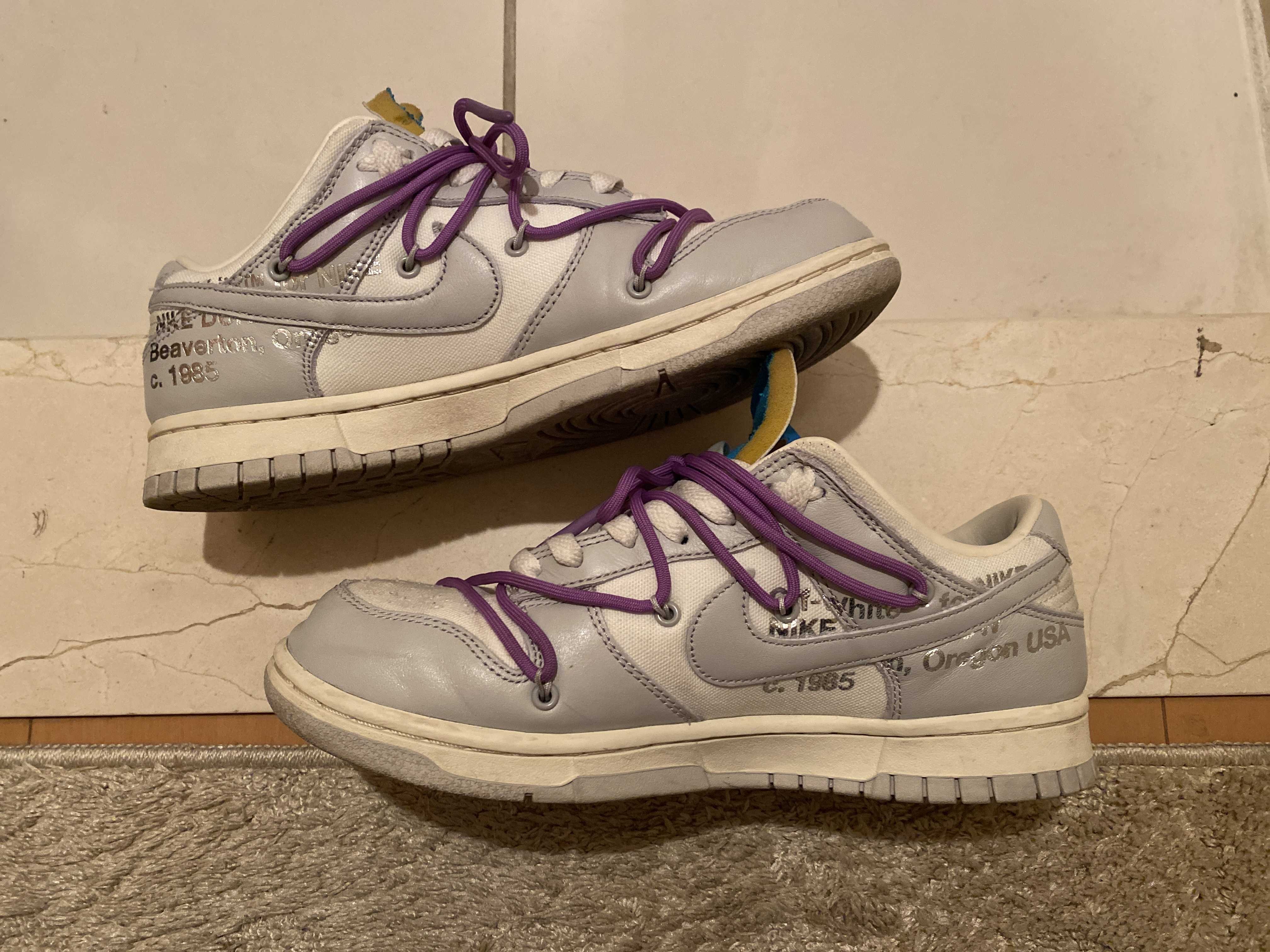 Off-White × Nike Dunk Low "Sail/Neutral Gray"