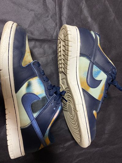 Nike GS Dunk Low Graffiti "Navy/Yellow"