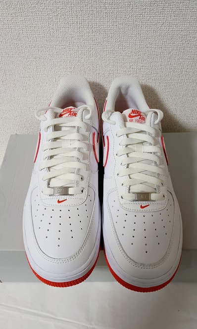 Nike Air Force 1 Low "White and Picante Red"