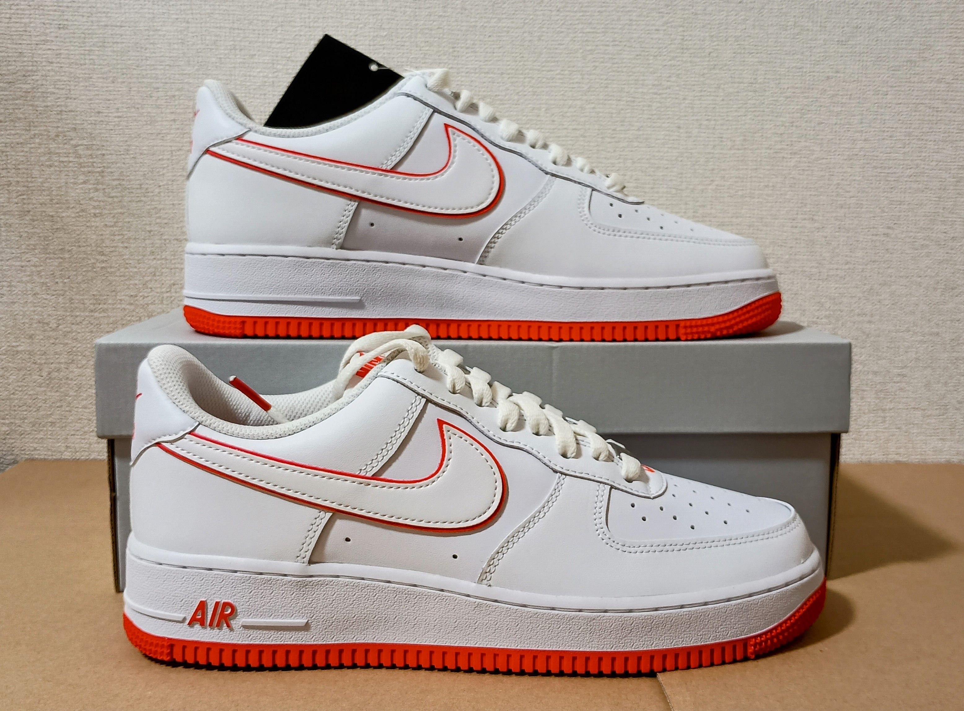 Nike Air Force 1 Low "White and Picante Red"