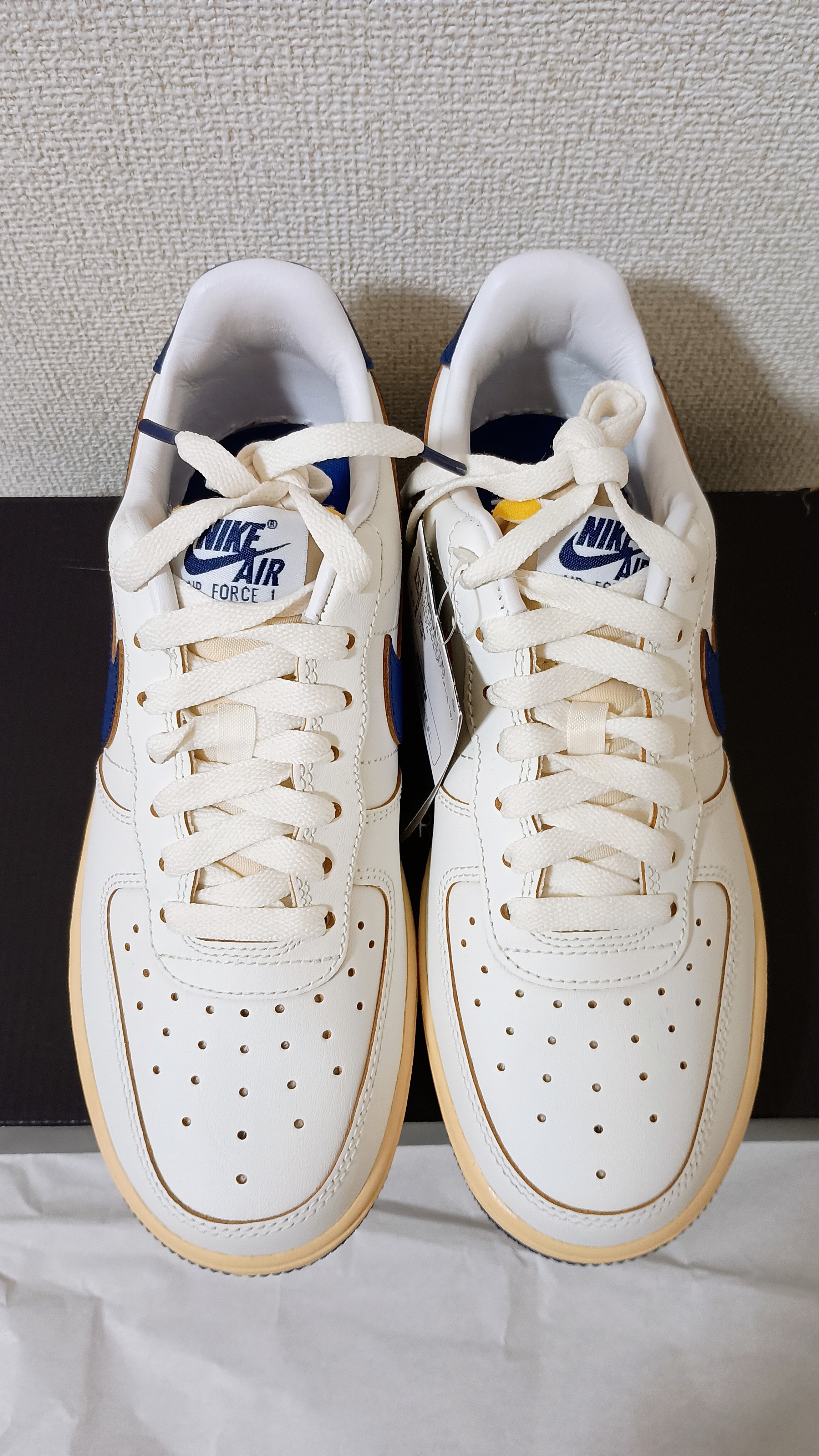 Nike Women's Air Force 1 '07 "Sail/Pale Vanilla/Gold Suede/Deep Royal Blue"