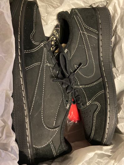 Travis Scott × Nike Air Jordan 1 Low OG SP "Black Phantom"