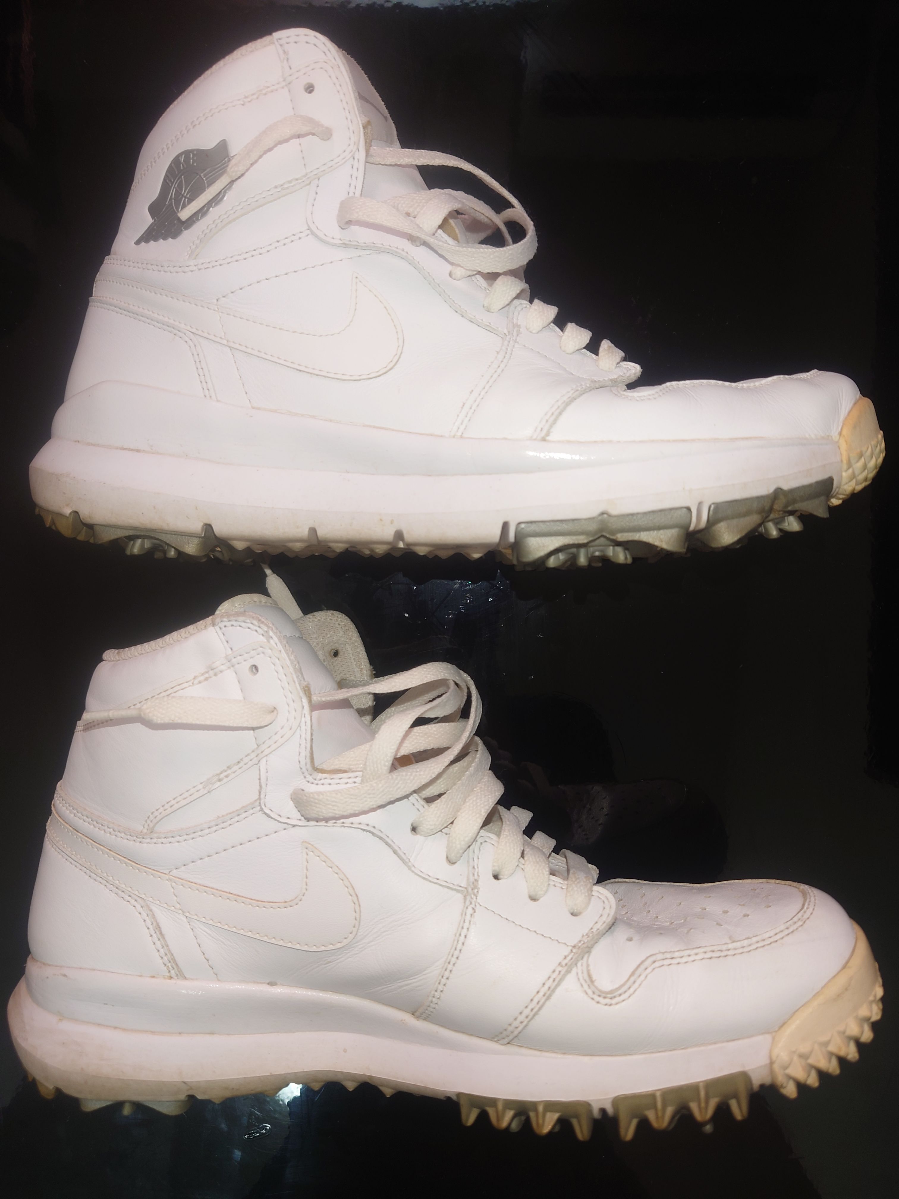 Nike Air Jordan 1 Retro High Golf "Cleat White Metallic"