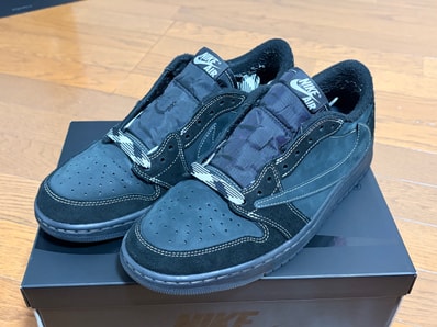 Travis Scott × Nike Air Jordan 1 Low OG SP "Black Phantom"