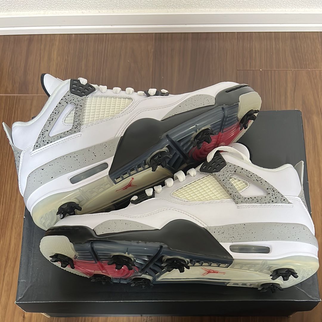 NIKE GOLF AIR JORDAN 4 "WHITE CEMENT"
