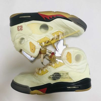 Off-White × Nike Air Jordan 5 "Sail"