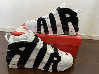 NIKE AIR MORE UPTEMPO "WHITE/BLACK/UNIVERSITY RED"(2020)