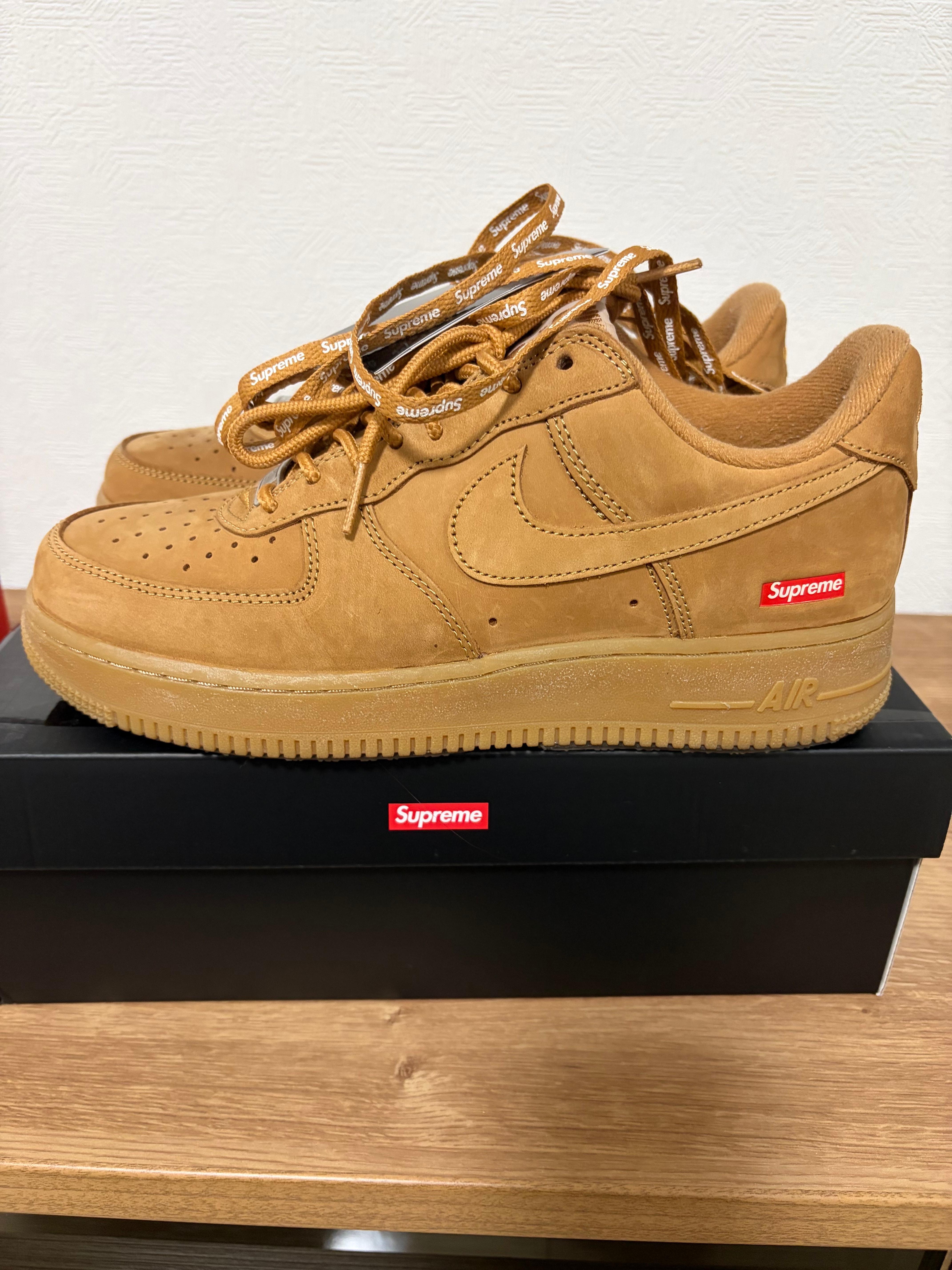 Supreme × Nike Air Force 1 Low "Flax/Wheat"