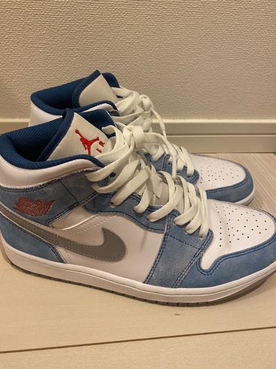 Nike Air Jordan 1 Mid SE "White/Hyper Royal/Red"