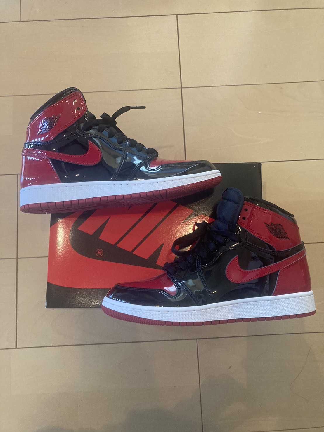 Nike GS Air Jordan 1 High OG "Patent Bred"