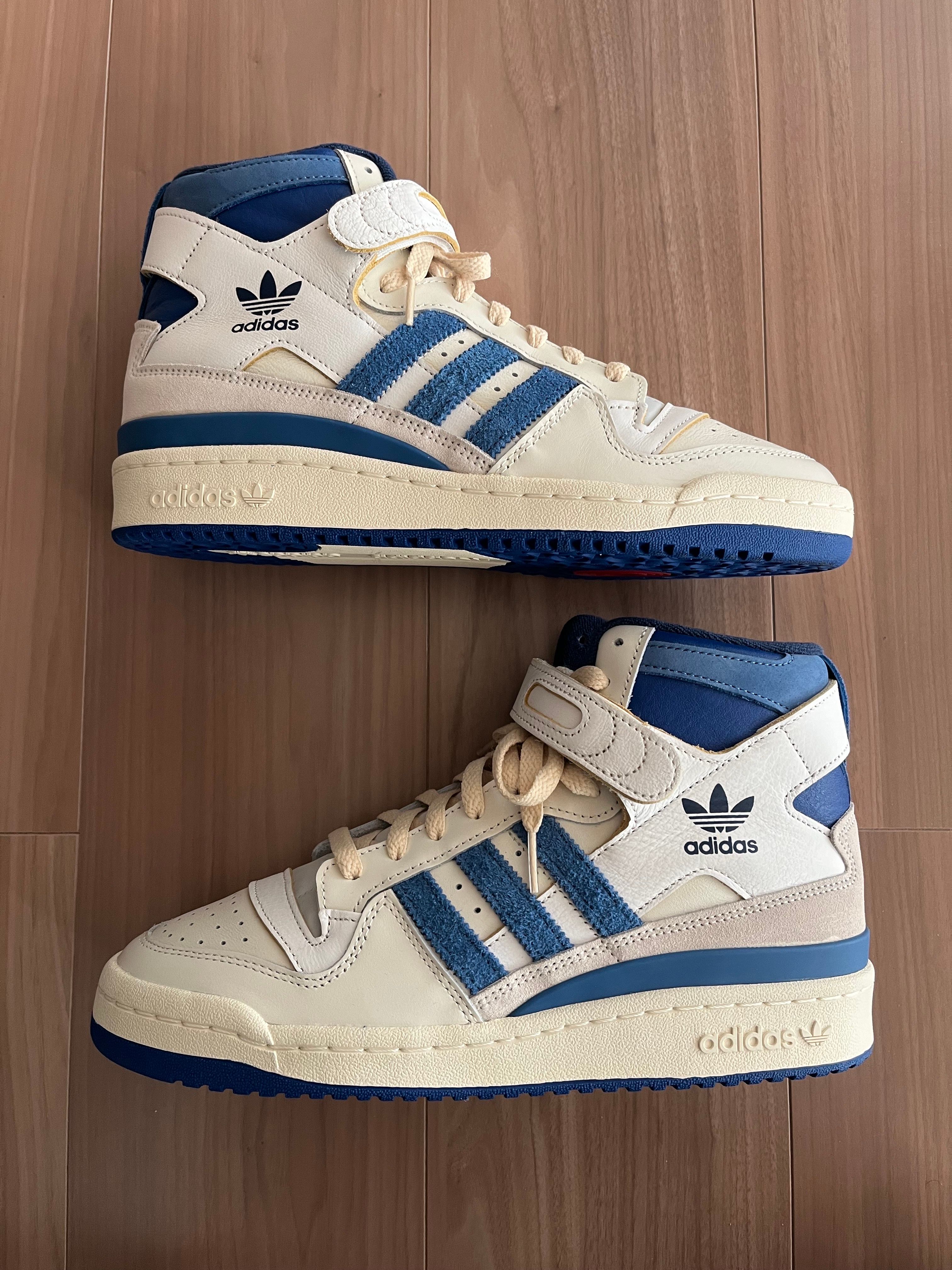 adidas Forum 84 High Blue Thread "Off White-Bright Blue/Footwear White"