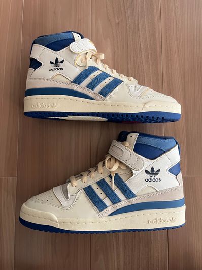 adidas Forum 84 High Blue Thread "Off White-Bright Blue/Footwear White"