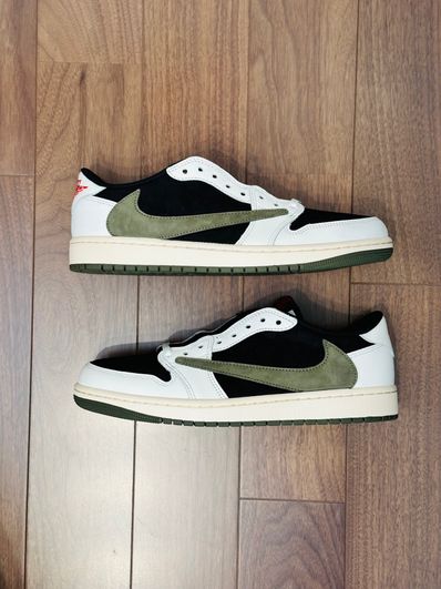 Travis Scott × Nike Women's Air Jordan 1 Low OG "Medium Olive"