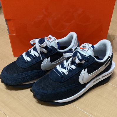 Fragment × sacai × Nike LD Waffle "Blackended Blue"