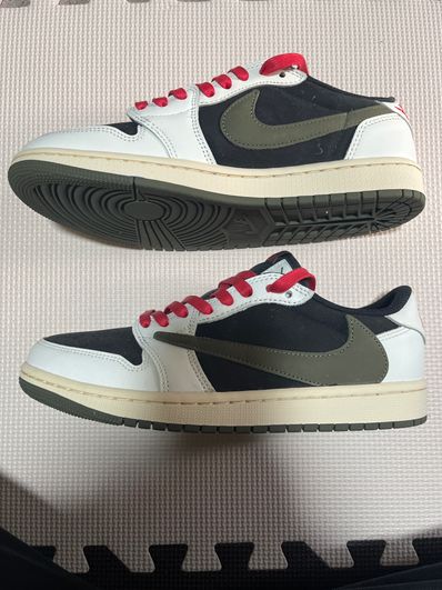 Travis Scott × Nike Women's Air Jordan 1 Low OG "Medium Olive"