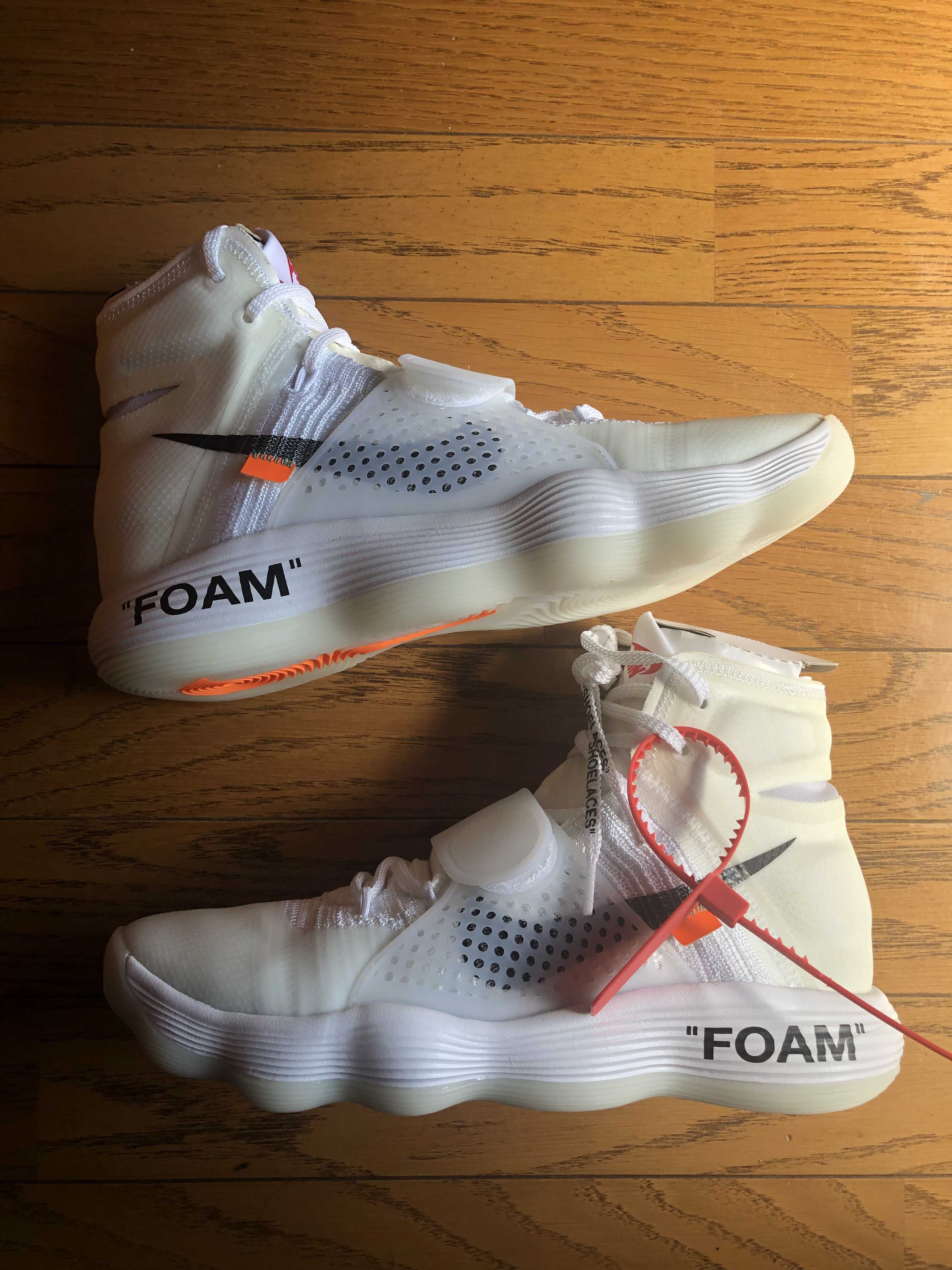 Off-White × Nike React Hyperdunk 2017 Flyknit "The 10/White"
