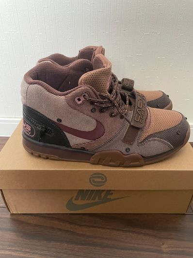 Travis Scott x Nike Air Trainer 1 SP "Archaeo Brown and Rust Pink"