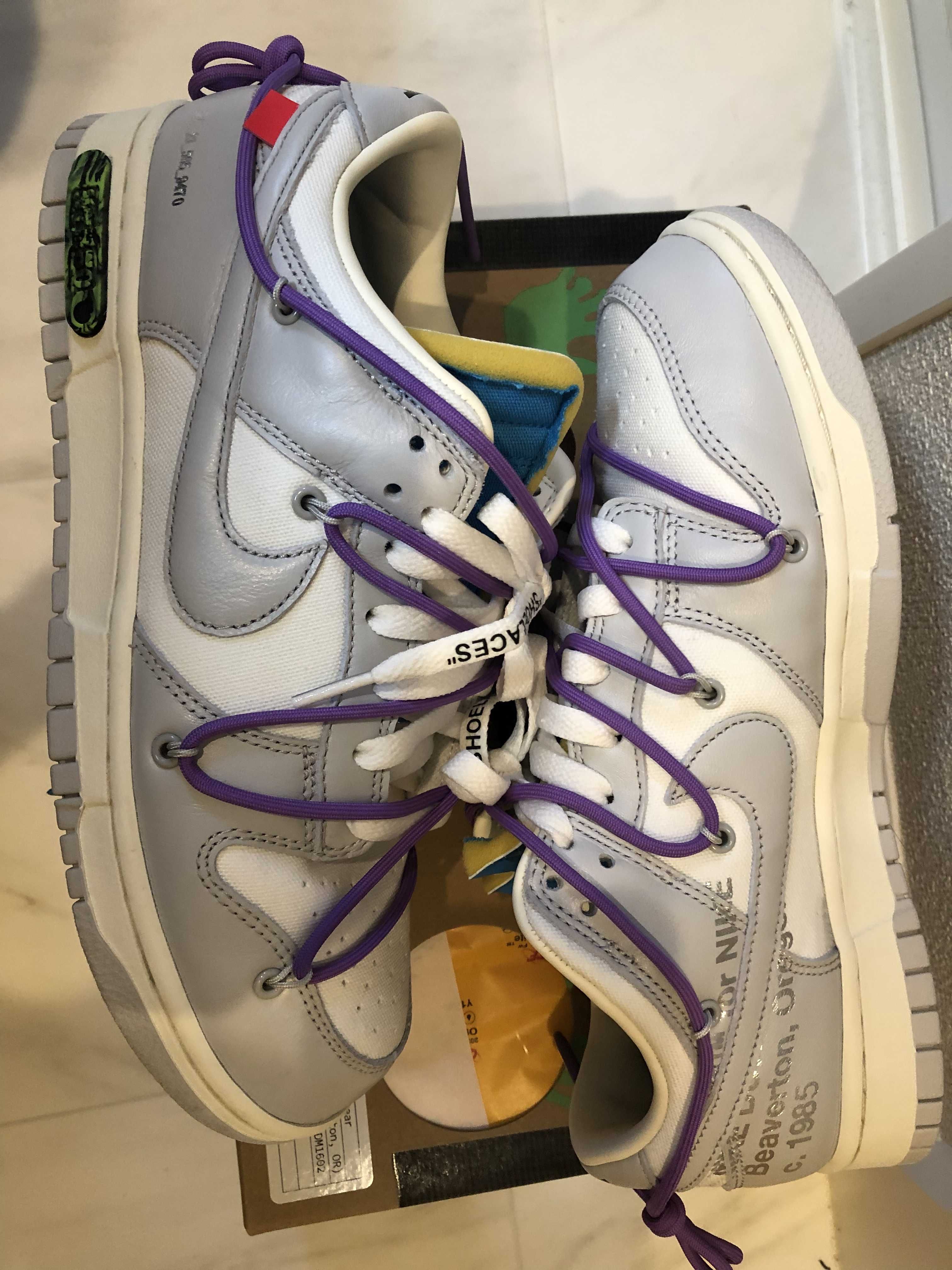 Off-White × Nike Dunk Low "Sail/Neutral Gray"