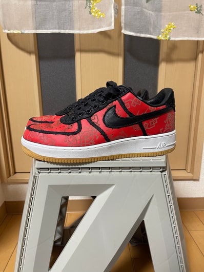 fragment design × CLOT × Nike Air Force 1 Low "Black"