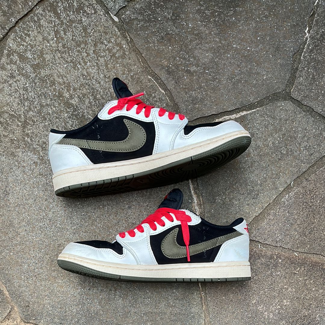 Travis Scott × Nike Women's Air Jordan 1 Low OG "Medium Olive"