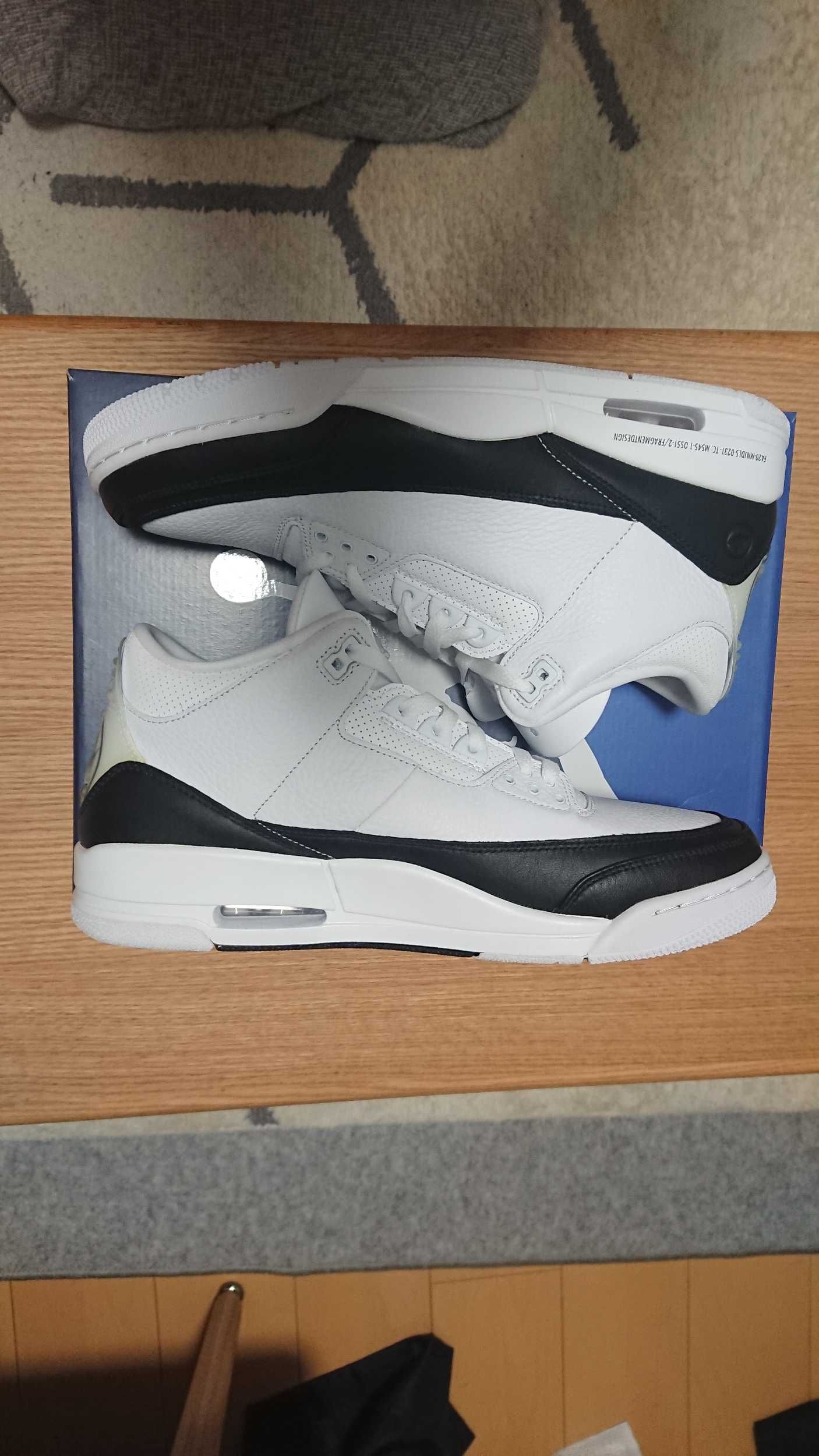 Fragment × Nike Air Jordan 3 "White/Black"
