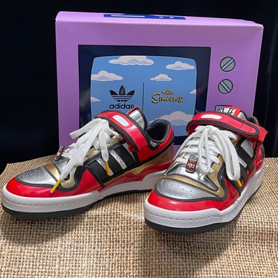 The Simpsons × adidas Forum 84 Low "Duff Beer"