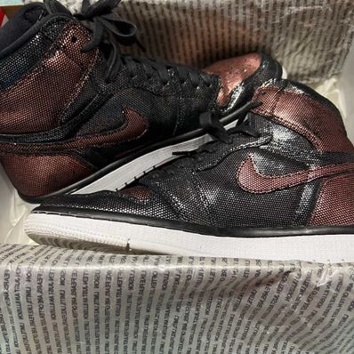Nike Women's Air Jordan 1 High OG Fearless Metallic Rose Gold