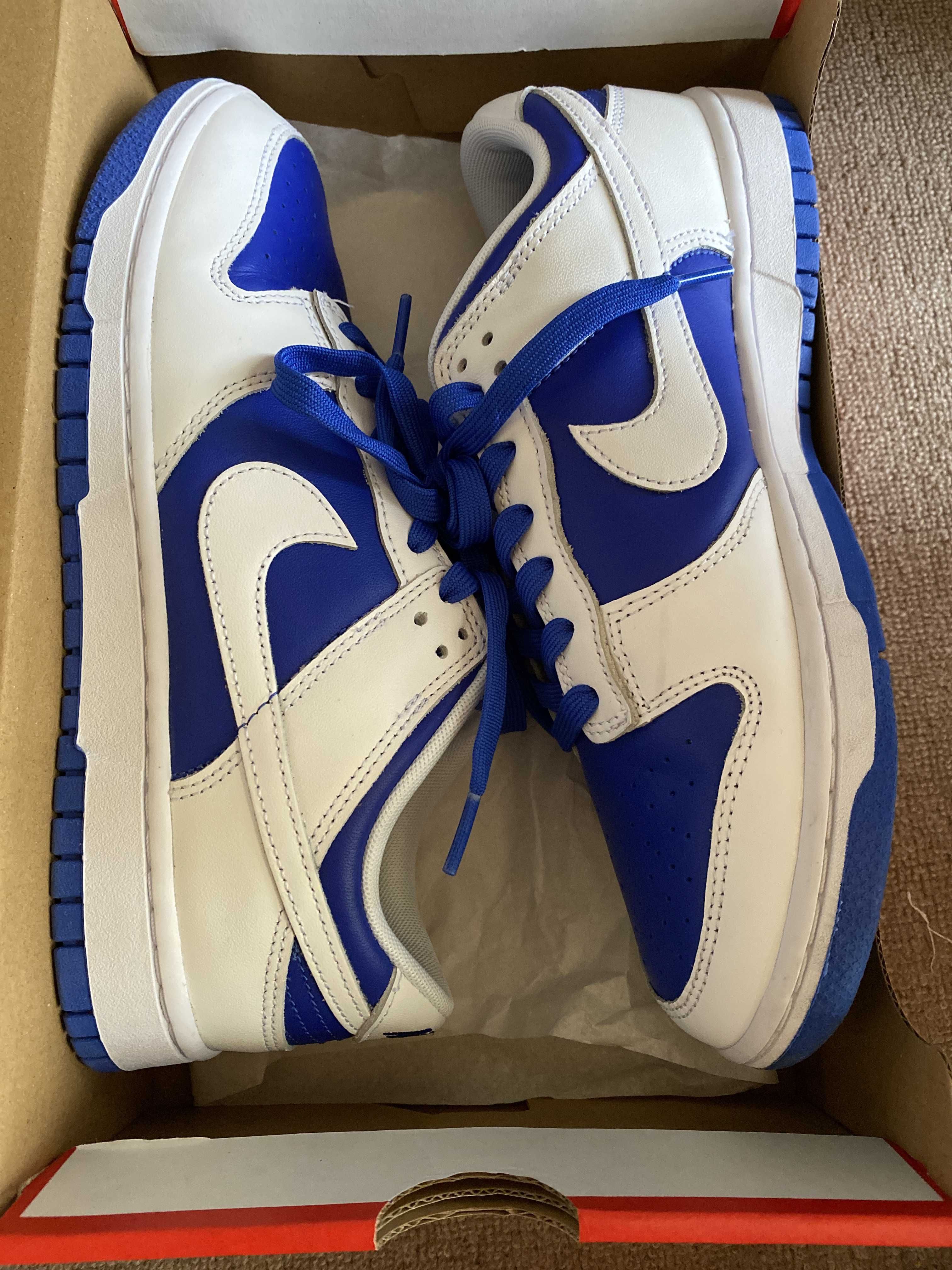 Nike Dunk Low Retro "Racer Blue and White"
