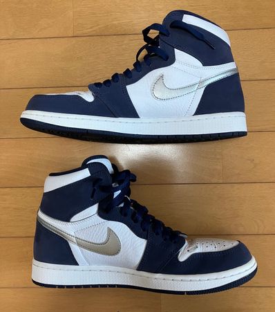 Nike Air Jordan 1 High OG CO.JP "White/Midnight Navy" (2020)(ブリーフケースなし)