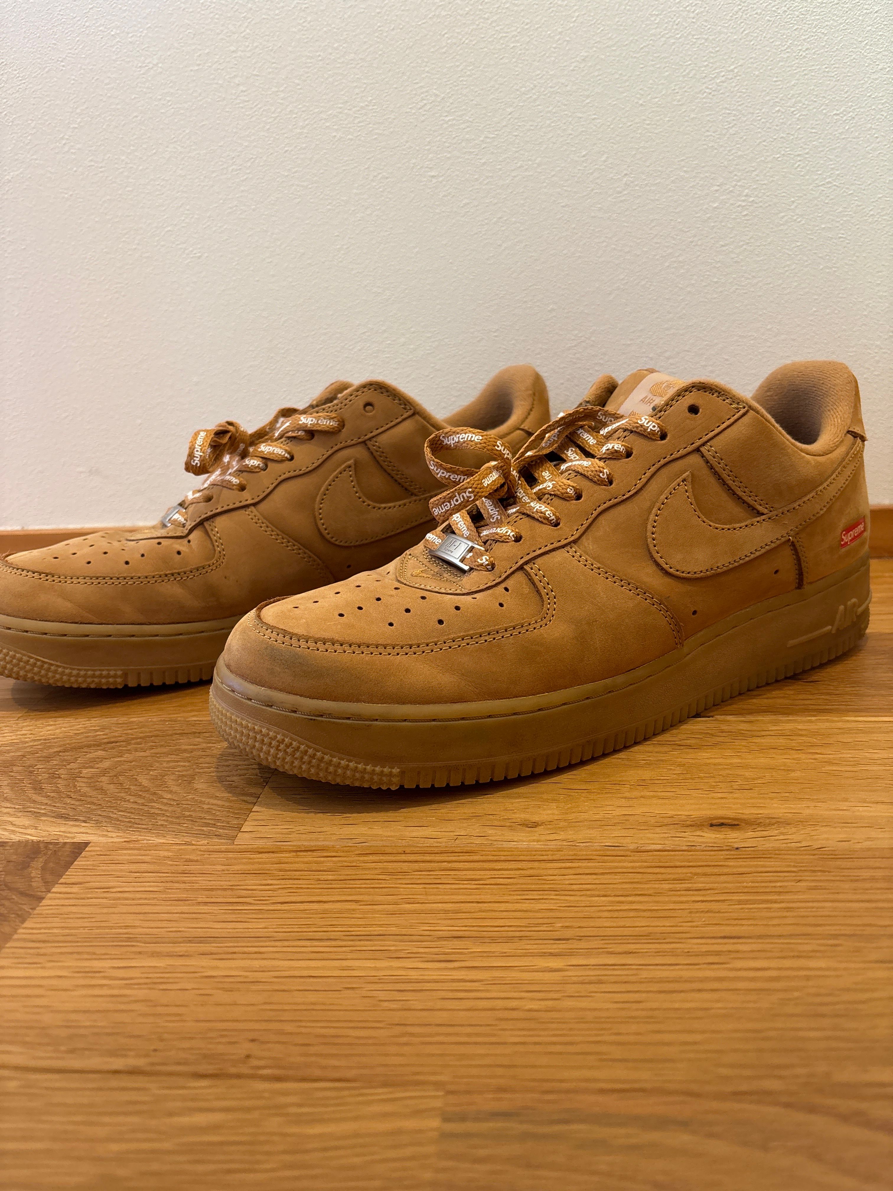 Supreme × Nike Air Force 1 Low "Flax/Wheat"