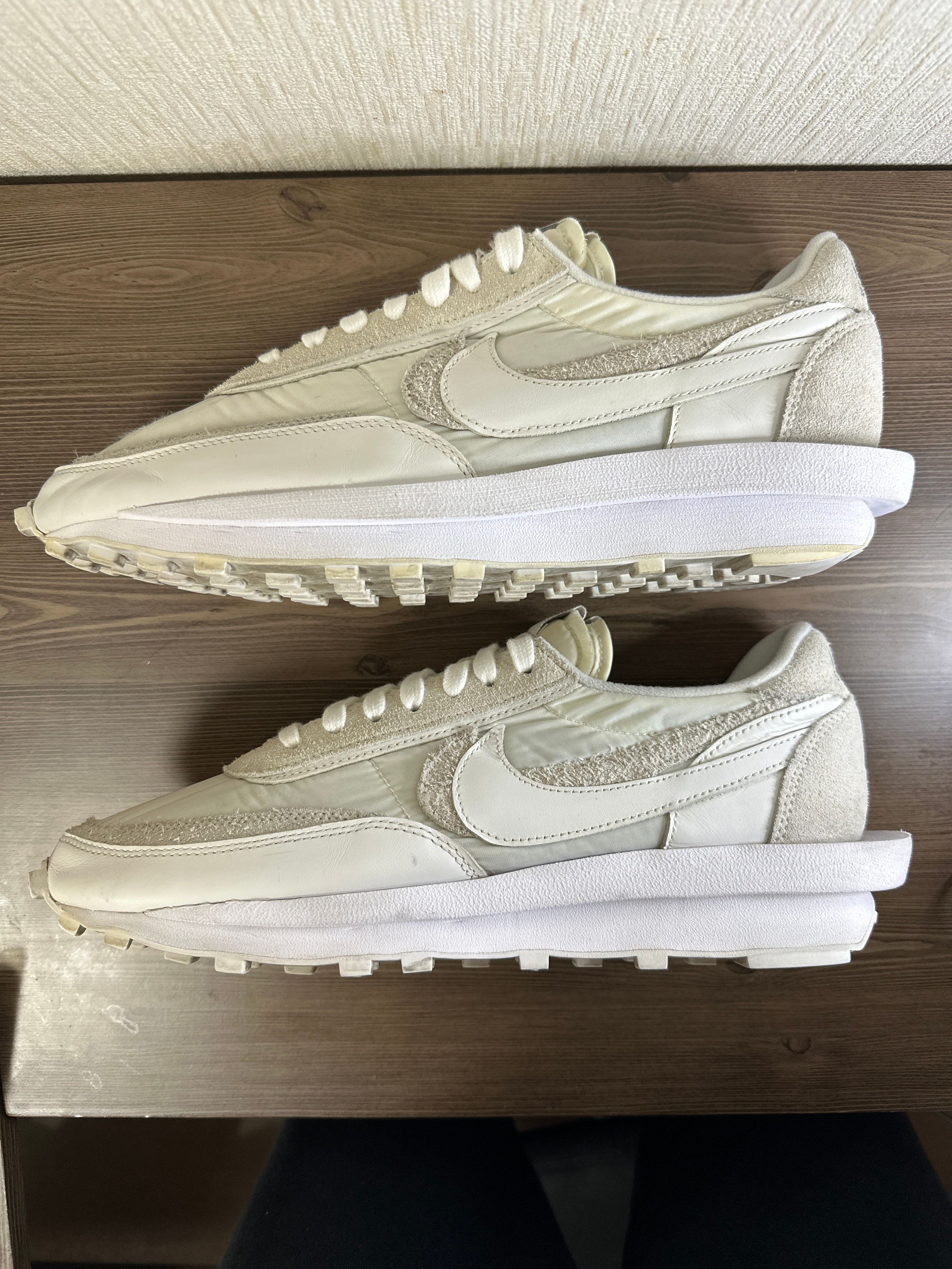 sacai × Nike LDV Waffle "Triple White"