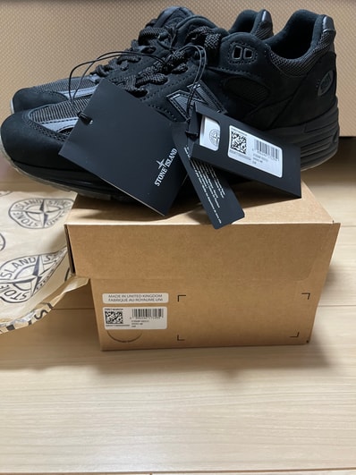 Stone Island × New Balance 991V2 Ghost "Black"