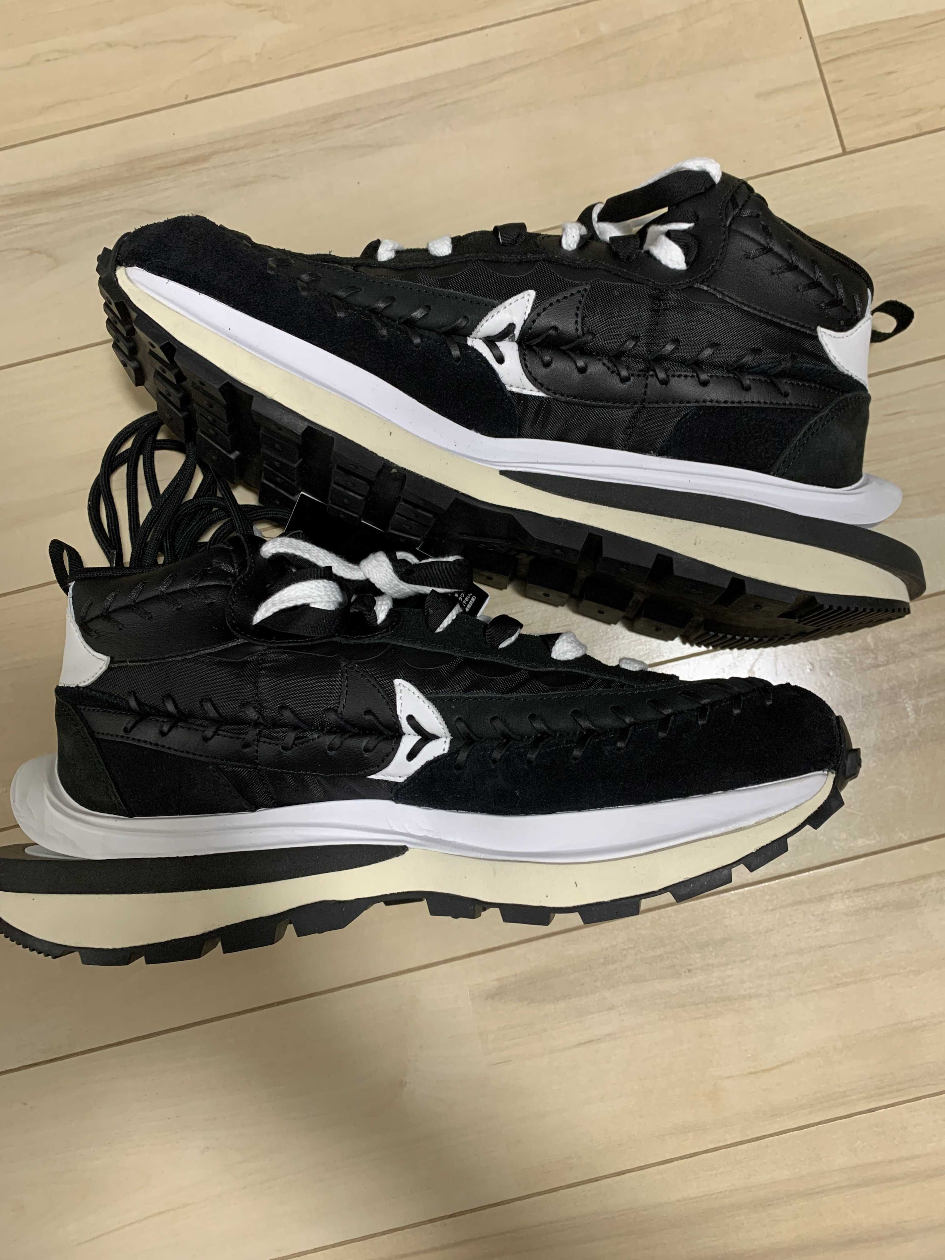 Jean-Paul Gaultier × sacai × Nike Vapor Waffle "Black/Black-White"