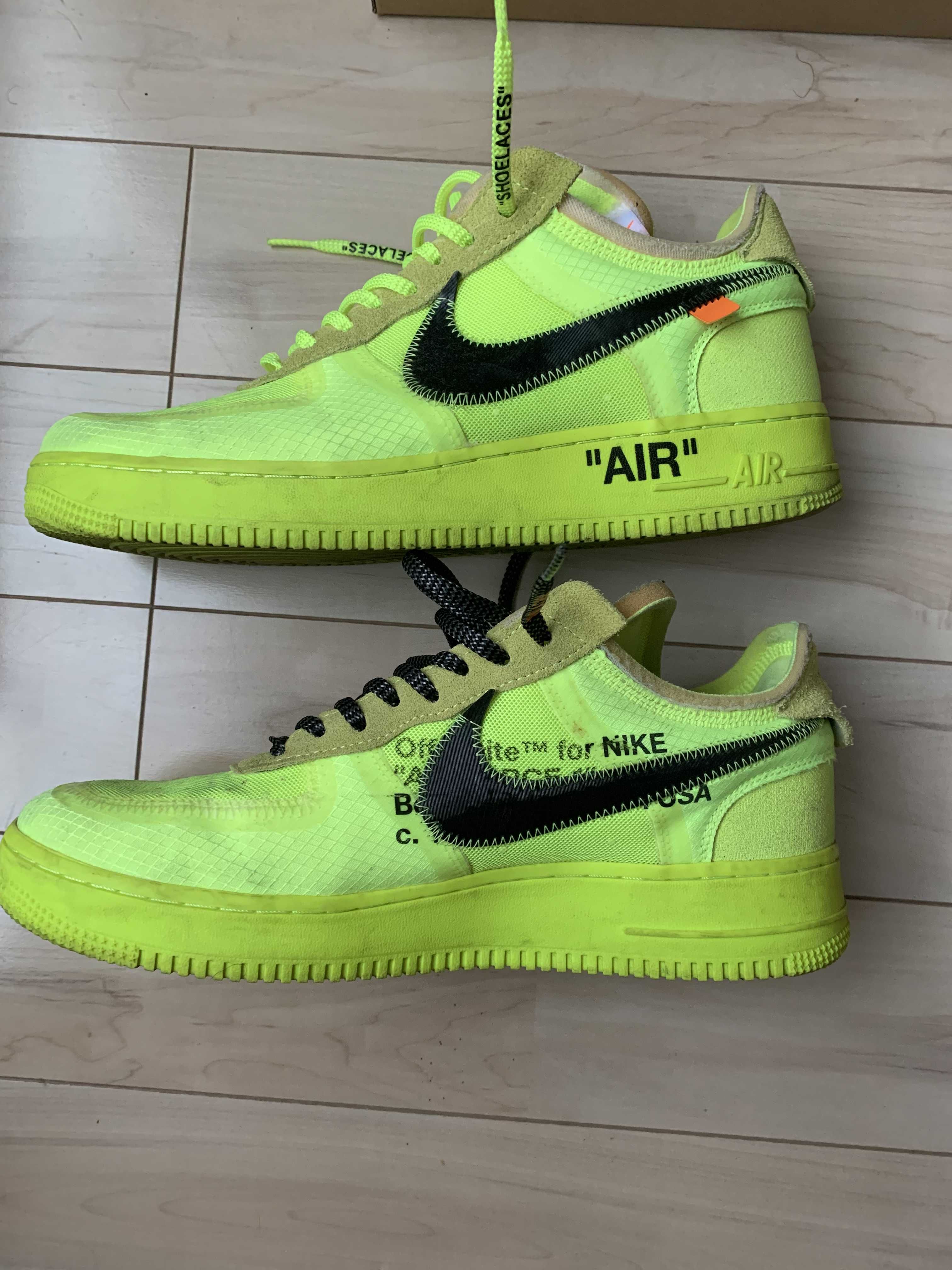 Off-White × Nike Air Force 1 Low "Volt"