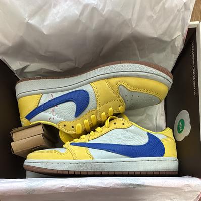 Travis Scott × Nike Women's Air Jordan 1 Retro Low OG "Canary"