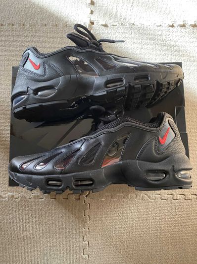 Supreme × Nike Air Max 96 "Black/Speed Red/Clear"