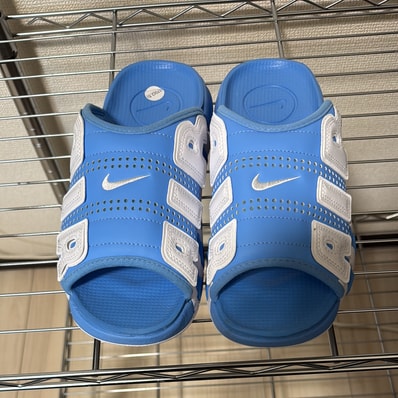 Nike Air More Uptempo Slide "University Blue" (FD9883-400/FD9884-400)