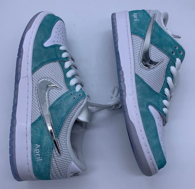 APRIL SKATEBOARDS × Nike SB Dunk Low Pro QS "White and Multi-Color"