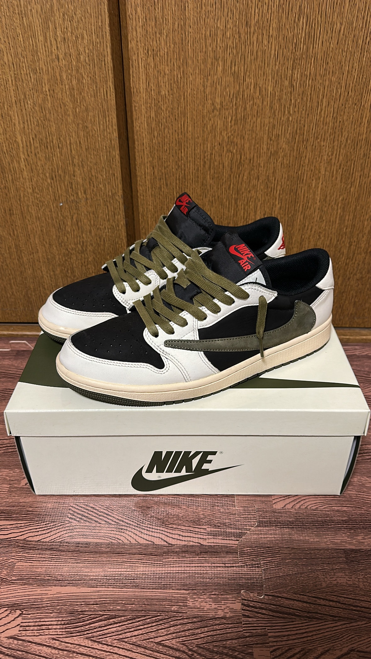 Travis Scott × Nike Women's Air Jordan 1 Low OG "Medium Olive"