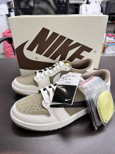 Travis Scott × Nike Air Jordan 1 Low Golf NRG "Neutral Olive"