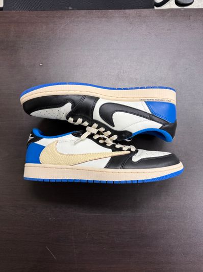 Travis Scott × fragment design × Nike Air Jordan 1 Low OG SP "Military Blue"