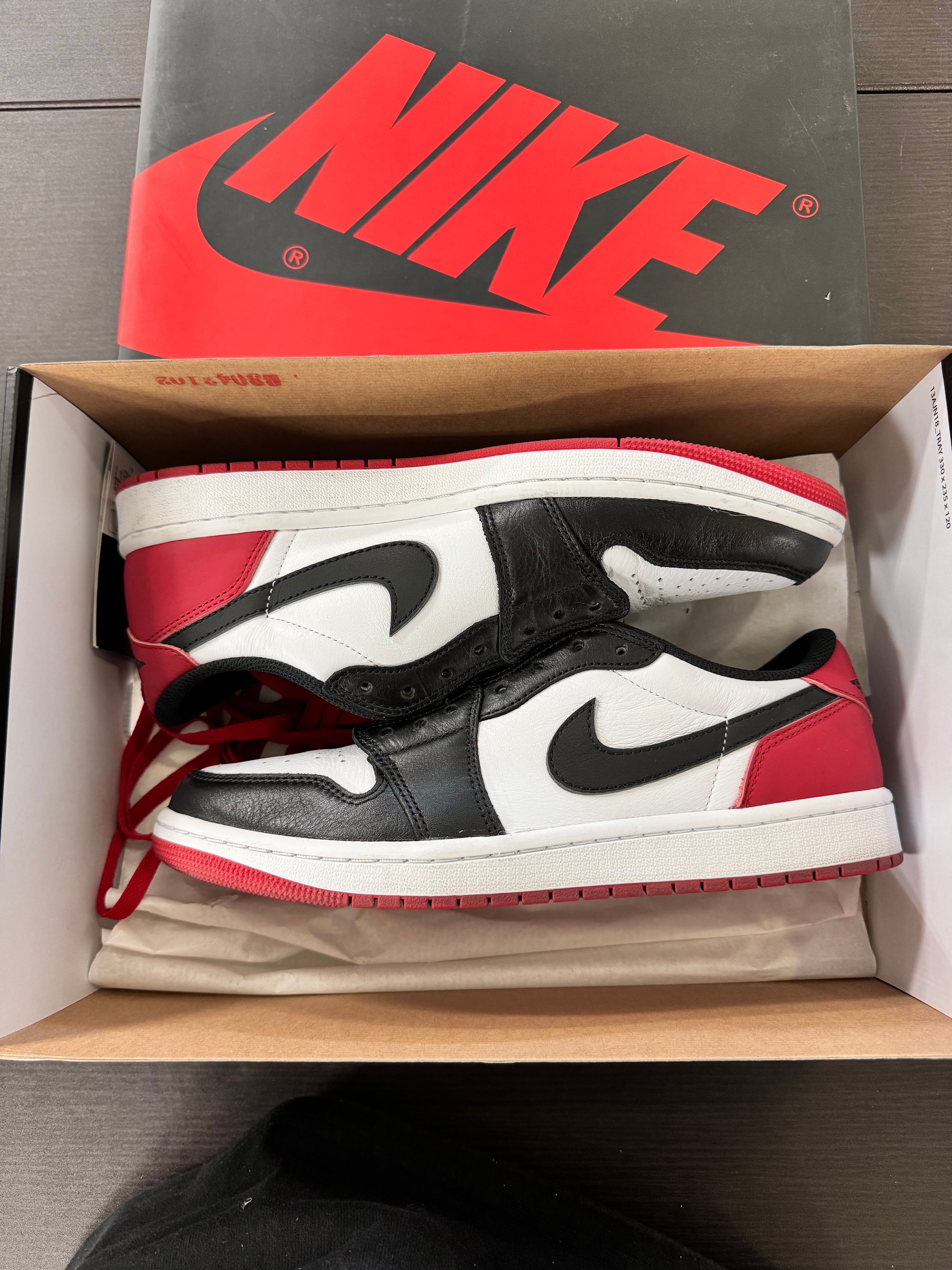 Nike Air Jordan 1 Retro Low OG "Black Toe"