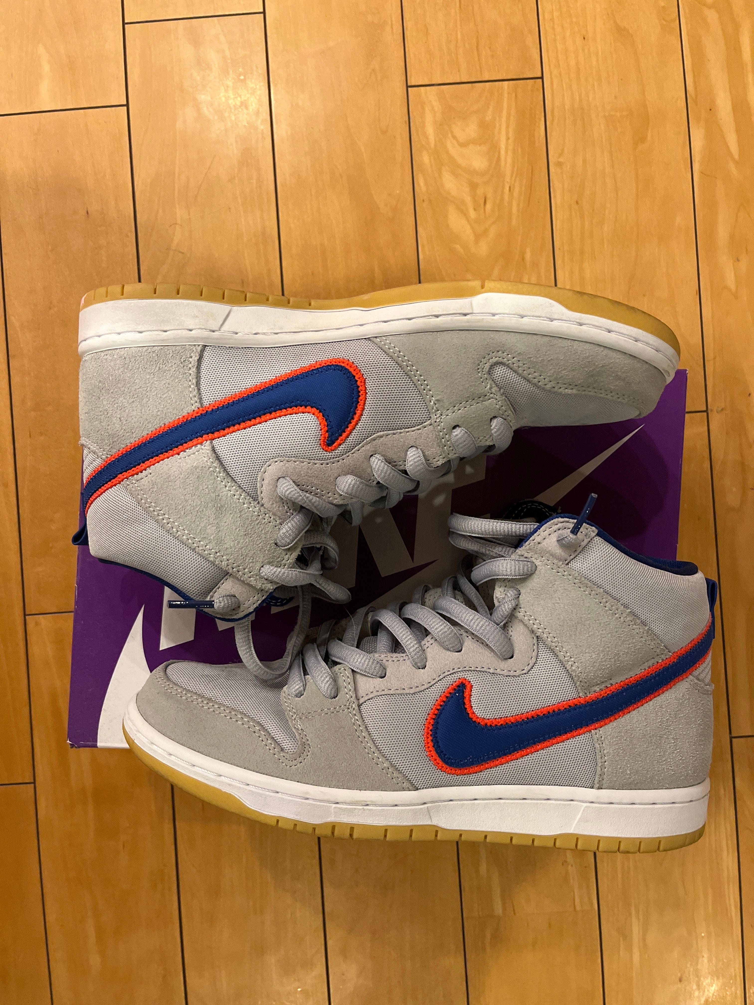 Nike SB Dunk High "Rush Blue and Team Orange/New York Mets"