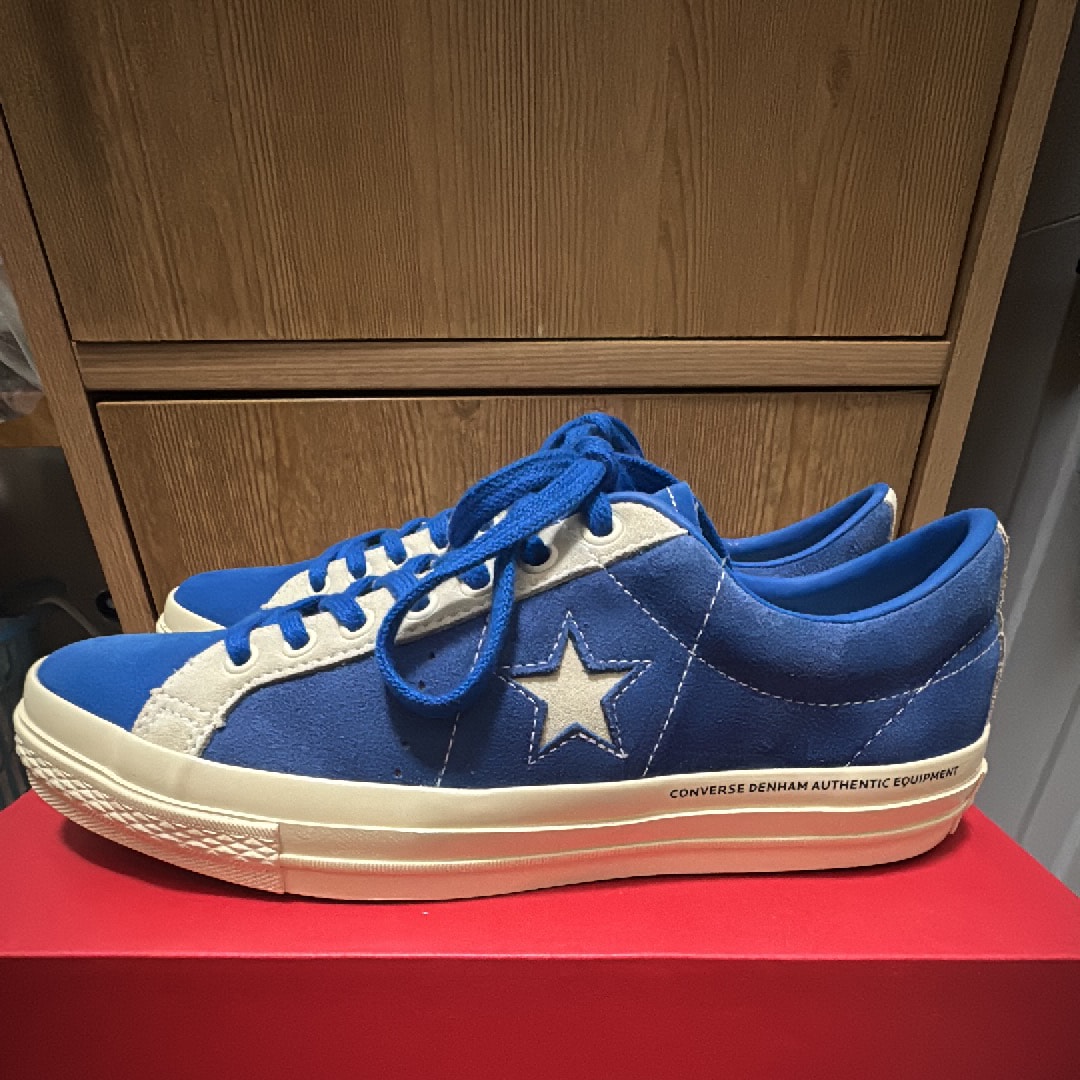 DENHAM × Converse One Star Suede "Blue"