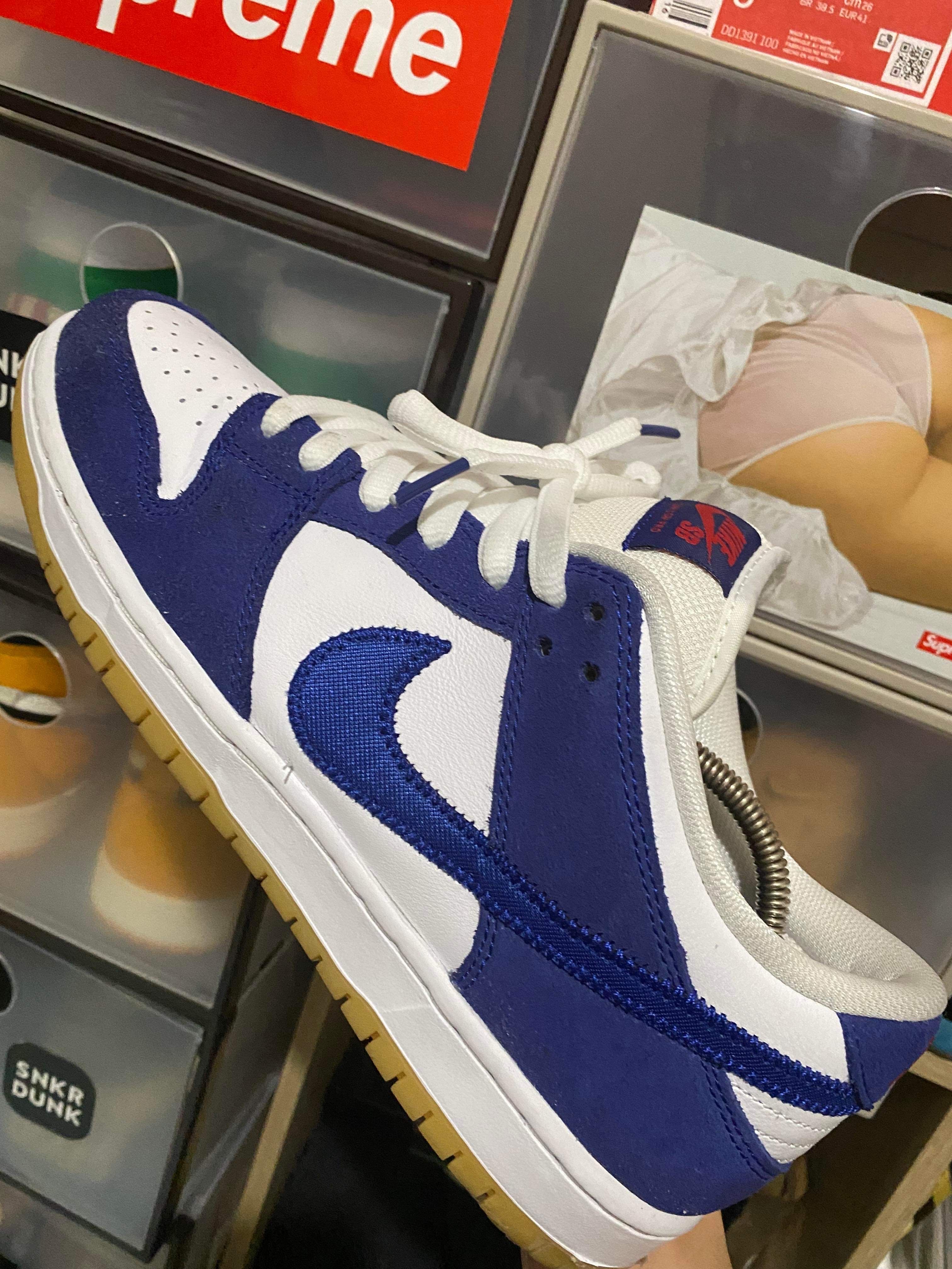 Nike SB Dunk Low "Los Angeles Dodgers/Deep Royal Blue"