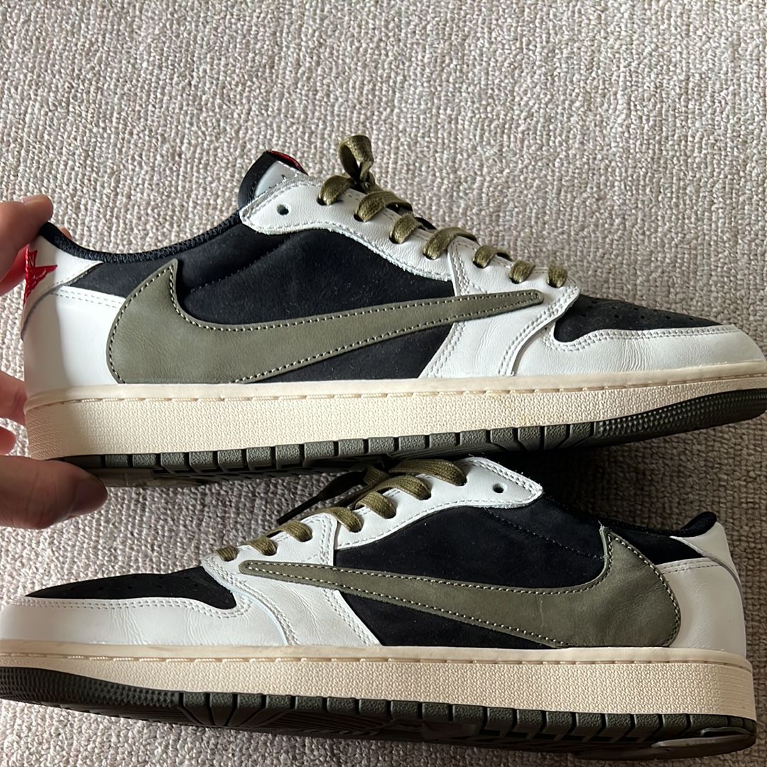 Travis Scott × Nike Women's Air Jordan 1 Low OG "Medium Olive"