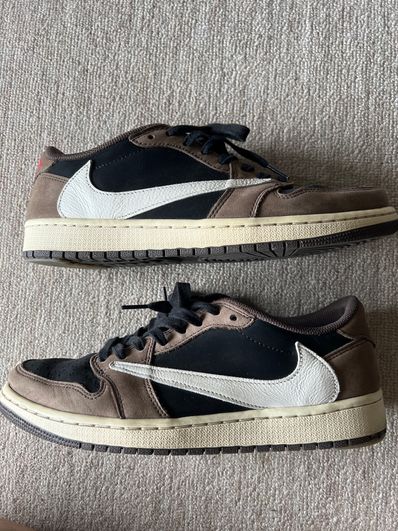 Travis Scott × Nike Air Jordan 1 Low OG SP-T "Black/Dark Mocha"