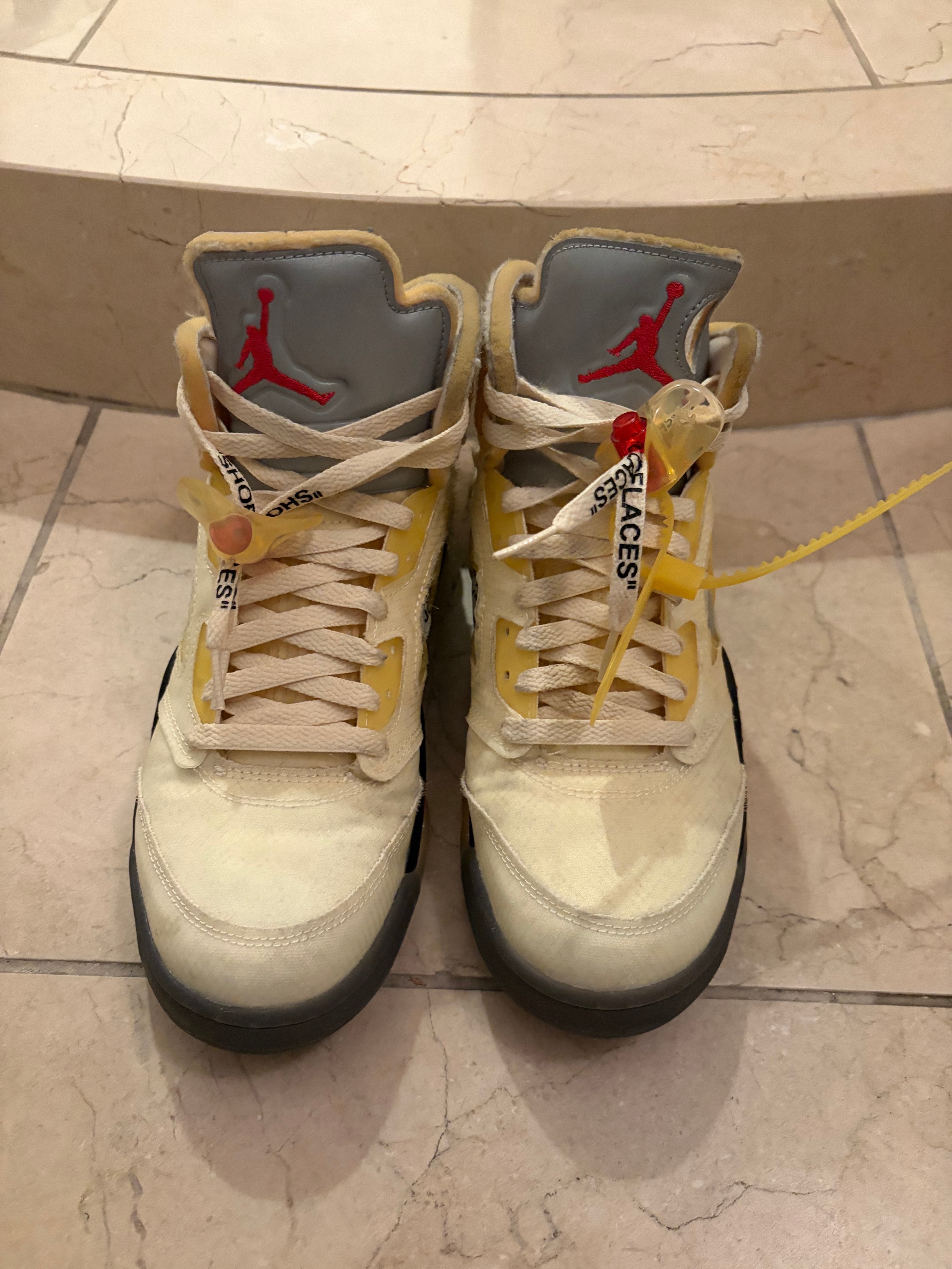 Off-White × Nike Air Jordan 5 "Sail"