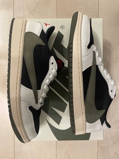 Travis Scott × Nike Women's Air Jordan 1 Low OG "Medium Olive"